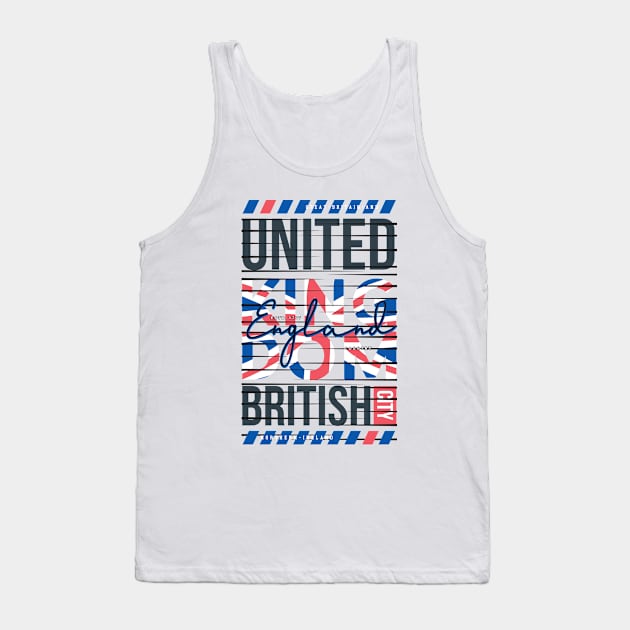 United Kingdom British England Tank Top by Mako Design 